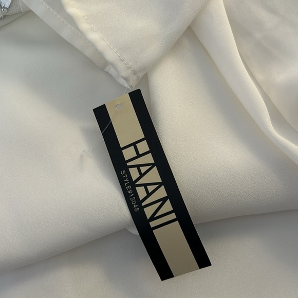 Haani White Boho V-Neck 3/4 Sleeve Sheer Jeweled Cover Up Size M New with tags! - Picture 5 of 5